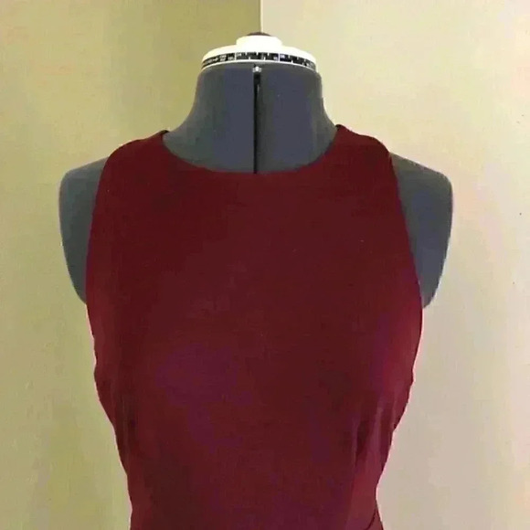 Charlotte Rousse burgundy Sleeveless Casual Dress Women Medium - Picture 2 of 5